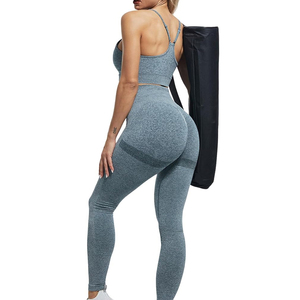 Leggings de Cintura Alta para Mujer, Largos, Grises, Elásticos, para Yoga y Ejercicio, con Efecto Push-Up, Estilo Deportivo, para Todas las Temporadas - Product Image 2