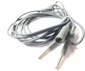 Câble bipolaire laparoscopique manuel réutilisable, accessoire d'instrument chirurgical en acier inoxydable allemand, gris métallique - Product Image 2