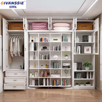 Lit mural pliant invisible rotatif en bois, design moderne personnalisable, taille double/queen, avec bibliothèque et armoire, vente chaude