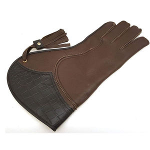 Gants de fauconnerie en cuir de vachette double couche pour entraîneurs, design doux et respirant, vente en gros - Product Image 3