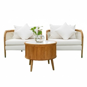 Garden <b>Sofas</b> Customized Modern Coffee Table Vietnam Made OEM Brand Oak/Teak Frame White Outdoor Wicker <b>Sofa</b> Set Glass Top Wooden - Product Image 5