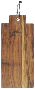 Planche à découper en bois brut rectangulaire avec poignée, grain naturel, bloc de découpe de cuisine antidérapant, planche à découper rectangulaire pour la cuisine - Product Image 4