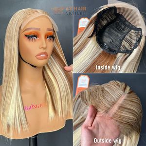 Livraison dans le monde entier pas cher liste de prix brut vierge réel vietnamien blond Extensions de cheveux humains perruque Highlight Wave épais de haute qualité - Product Image 4