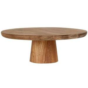Soporte redondo de madera para tartas, pedestal de madera de mango, servidor de postres hecho a mano, exhibidor de postres para bodas, fiestas, hogar, artesanal de madera. - Product Image 5