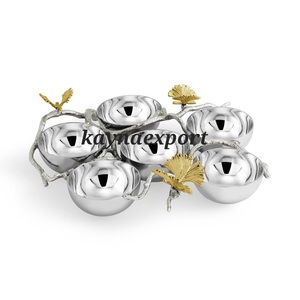 Los hoteles y restaurantes utilizan tazones para servir comida de latón pulido y ecológico para fiestas. - Product Image 6