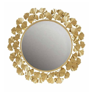 New Arrival Leaf Round Metal Wall <b>Mirror</b> <b>Frame</b> Handmade Metal <b>Mirror</b> <b>Frame</b> Modern Wall <b>Mirror</b> from India in Wholesale Price - Product Image 5