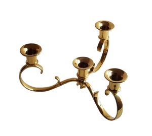 Brass <b>Candelabra</b> Candle Holder Good Selling Fancy Trendy Candle Stick Stand High Finished Polished Candle Holder - Product Image 1