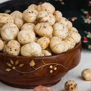 Makhana Premium AD, Semillas de Loto Saladas con Sabor a Crema y Cebolla, Listas para Comer, Paquete a Granel de la India - Product Image 4