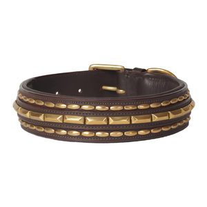 Collar de Cuero de Lujo para Perro con Tachuelas, Diseño Ancho, Hecho a Mano, Resistente, Ajustable, Duradero, Cómodo y de Primera Calidad - Product Image 1