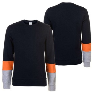 Sweat-shirt à col rond pour homme, coupe classique, en coton tricoté, style décontracté d'automne, avec blocs de couleur - Product Image 6