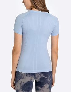 Womens <b>Long</b> <b>Sleeve</b> Yoga Workout Shirt Custom Sportswear Manufacturer High <b>Stretch</b> Breathable Quick Dry Moisture Wicking Front - Product Image 4