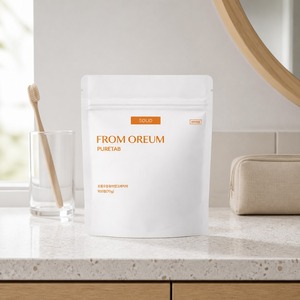 [FROM OREUM] Assortiment de voyage pour articles de toilette, recharge de dentifrice solide pour le brossage quotidien des dents et les soins personnels - Product Image 1