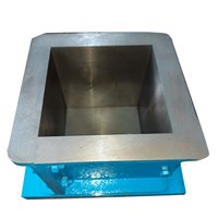 Moule à cubes en fonte (CI) de 100 mm – Moule d'essai de béton robuste pour la détermination de la résistance à la compression