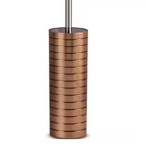 Antique Bronze <b>Floor</b> Standing Toilet <b>Brush</b> Holder Set Stainless Steel Retro Bathroom Cleaning Tool for Traditional Home Hotel - Product Image 5