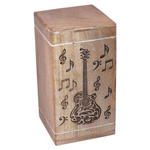 Rising Sun Handcrafted Large Wooden <b>Urns</b> for Human & <b>Pet</b> Beach Carved Mango Wood Cremation <b>Urn</b> for <b>Ashes</b> Factory Manufacturing - Product Image 6
