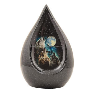 Haute qualité personnalisé minuit galaxie larme aluminium gratuit urnes de crémation Style américain 10 "pouces 200/220 fournitures funéraires - Product Image 5