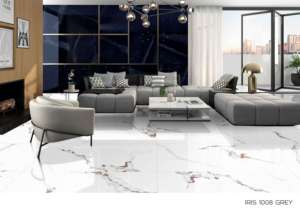 กระเบื้องพอร์ซเลนเคลือบผิวไอริส ขนาด 60x120 ซม. 600x1200 มม. 24x48 นิ้ว สำหรับงานตกแต่งภายในระดับพรีเมียม มีความต้องการสูง - Product Image 2