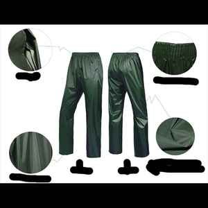 Traje Impermeable con Capucha para Adultos, Verde, Informal, para Campamento al Aire Libre, Ropa Impermeable, Conjunto Impermeable Individual - Product Image 5