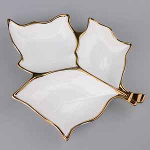 Luxury Gold and Silver Metal Condiment Set <b>Mirror</b> Polished Serving Tray with 2 Lidded Bowls Floral Accents for Ramadan Eid Gifts - Product Image 5