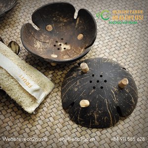 Jabonera Cuadrada Biodegradable de Coco, Soporte Ecológico para Baño con Instalación por Ventosa de Eco2go Vietnam - Product Image 5