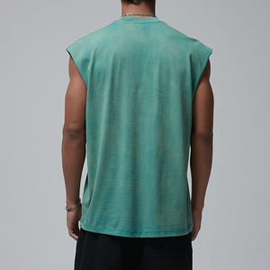 Wholesale Custom Logo Casual Cotton <b>Running</b> <b>Singlet</b> Muscle Athletic Shirts Sleeveless Breathable Eco-Friendly Fitness Wear - Product Image 3