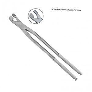 Pinzas de Extracción Molares con Mordaza Dentada Profesional, Herramienta Dental de Acero Inoxidable para Extracción de Dientes, Instrumento Quirúrgico Hecho a Mano - Product Image 1