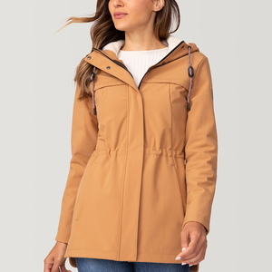 Chaqueta Softshell Impermeable y Cortavientos para Mujer, con Capucha, Forro de Sherpa, para Otoño e Invierno, Ideal para Senderismo - Product Image 3