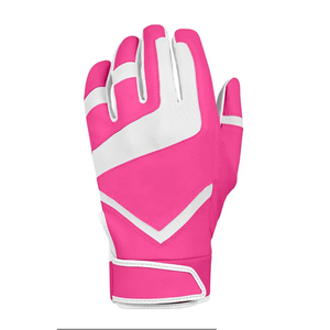 Pink White PU Leather Full <b>Finger</b> <b>Bike</b> Gloves Breathable Wrist Length Sport Gloves - Product Image 2