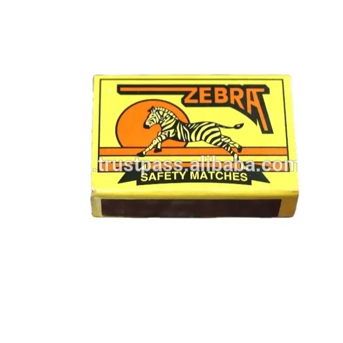 Zebra Veiligheid Matches Voor Export Uit Indian Match Box Fabriek Met Populaire Prijs 2023 Met Aangepaste Kop