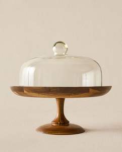 Élégant support à gâteau en bois avec plateforme ronde pour gâteau de mariage, gâteau d'anniversaire et présentation en pâtisserie - Product Image 5