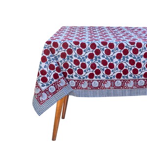 Wholesale Handmade Premium Modern Floral Linen Cotton <b>Tablecloth</b> Home Decor Washable Waterproof Eco-Friendly <b>Rectangle</b> - Product Image 2