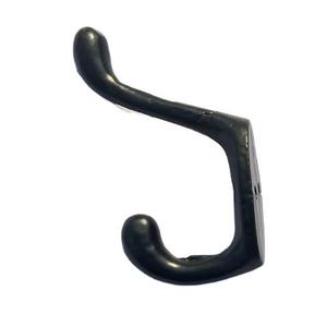 Black Coated Screw Built Heavy-Duty Rust Resistant 2-Piece Wall <b>Hook</b> for Home <b>Bathroom</b> Door Cloths Towel Hanging Use Metal <b>Hook</b> - Product Image 2