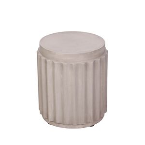 Mesa Auxiliar para Exteriores de Material Terrafab - Taburete Decorativo Natural para Jardín, Mesa Auxiliar Única para Sala de Estar, Dormitorio, Patio - Product Image 1