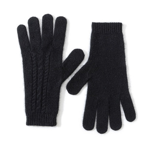 Mitaines d'hiver décontractées 100 % laine doublées polaire, compatibles écran tactile, détection par aiguille, longueur poignet, unisexe, style sergé, multifonctionnelles pour l'extérieur - Product Image 3