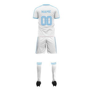 Custom Sublimated Soccer Uniform Sets Wholesale Breathable Football Jersey Quick Dry Team Training Kit Men Kids Soccer Wear Set - Product Image 2
