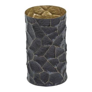 Vase Art Déco en aluminium en forme d'urne en laiton antique avec base antidérapante, accessoire décoratif de table pour la maison et le bureau de la marque Metal Wave - Product Image 4