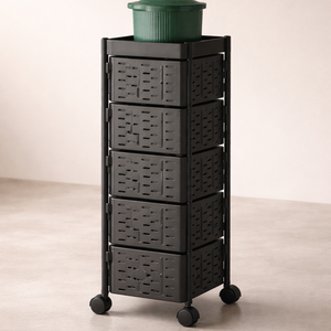 Home Kitchen 2 3 Tiers Square Vintage Black Wall Mounted Stainless Steel <b>Wire</b> Eco-Friendly Multifunction Folding <b>Storage</b> <b>Basket</b> - Product Image 1