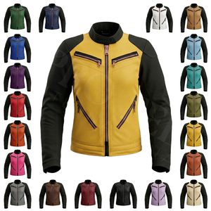 Dernier modèle de veste de moto en cuir de sécurité, coupe ajustée, style motard, imperméable, coupe-vent, équipement de protection pour la conduite, OEM ODM - Product Image 1