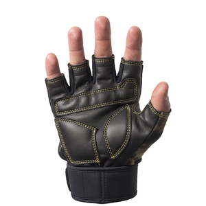 Gants de musculation camouflage avec support pour le poignet, antidérapants, fermeture à boucle réglable, gants d'entraînement de force unisexes - Product Image 2