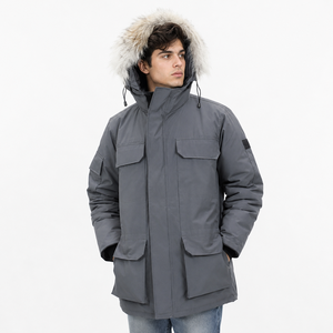 Manteau d'hiver pour homme de haute qualité, style décontracté, en toile écologique, réversible, coupe-vent, chaud, respirant, séchage rapide, épais - Product Image 1