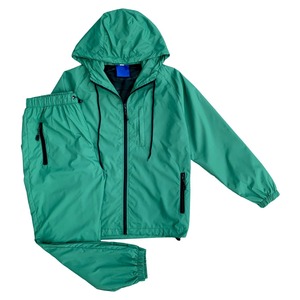 Wholesale Waterproof Nylon Windbreaker Tracksuit Lightweight Zip Up Jogging Sportswear <b>Set</b> - Product Image 3