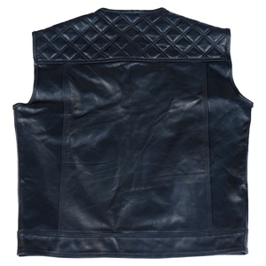 Chaleco de Cuero Vacuno Genuino para Hombre, Estilo Motero, Invierno, Corte Tradicional, Diseño Vintage, Resistente al Viento e Impermeable, Cómodo para Uso Diario - Product Image 3