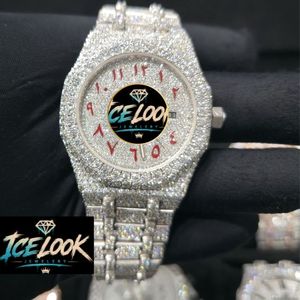 ICELOOK นาฬิกาสแตนเลสสตีลสุดหรูสำหรับผู้หญิงพร้อมหน้าปัดคริสตัลและสายนาฬิกา 40 มม. นาฬิกาแฟชั่นควอตซ์แบบอะนาล็อก - Product Image 1