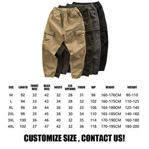 Pantalon cargo pour homme DSI, taille élastique, plusieurs poches, en toile, décontracté, coupe droite, respirant, poids moyen, pour l'automne - Product Image 4