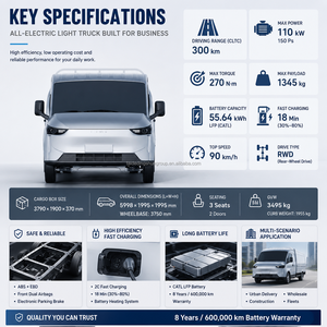 Camión Eléctrico Utilitario 2026 con 300 km de Autonomía, Batería CATL, Vehículo Comercial de Carga para Logística Urbana - Product Image 3