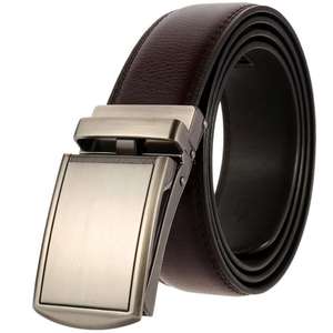 Ceinture en cuir de vachette JECCON pour homme, style décontracté, boucle en alliage, imprimée, durable, largeur 38 mm, motif uni, modèle à détection par aiguille - Product Image 5