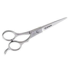 Tijeras de estilismo 5,5, tijeras para el cabello para mujeres y hombres, cuchillas de corte de larga duración de acero inoxidable plateado, maquinilla de afeitar afilada para uso en salón - Product Image 6