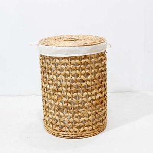 Paniers à linge en rotin avec couvercle, lot de 5, bacs de rangement rustiques, usage domestique, tissage naturel - Product Image 4