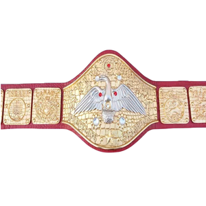 Cinturón de Campeonato Premium con Diseño de Águila Dorada y Correa Roja, Trofeo Deportivo de Alta Calidad - Product Image 2