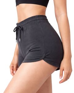 Custom Black Women Shorts Elastic Waist <b>Drawstring</b> Casual Gym Shorts Soft Stretch Summer Lounge Shorts Comfortable Daily Wear - Product Image 6